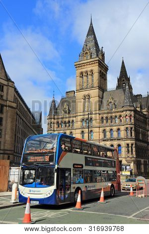 Manchester, Uk - April 23, 2013: People Ride Stagecoach City Bus In Manchester, Uk. Stagecoach Group