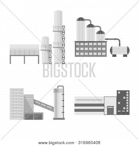 Isolated Object Of Production And Structure Icon. Set Of Production And Technology Vector Icon For S