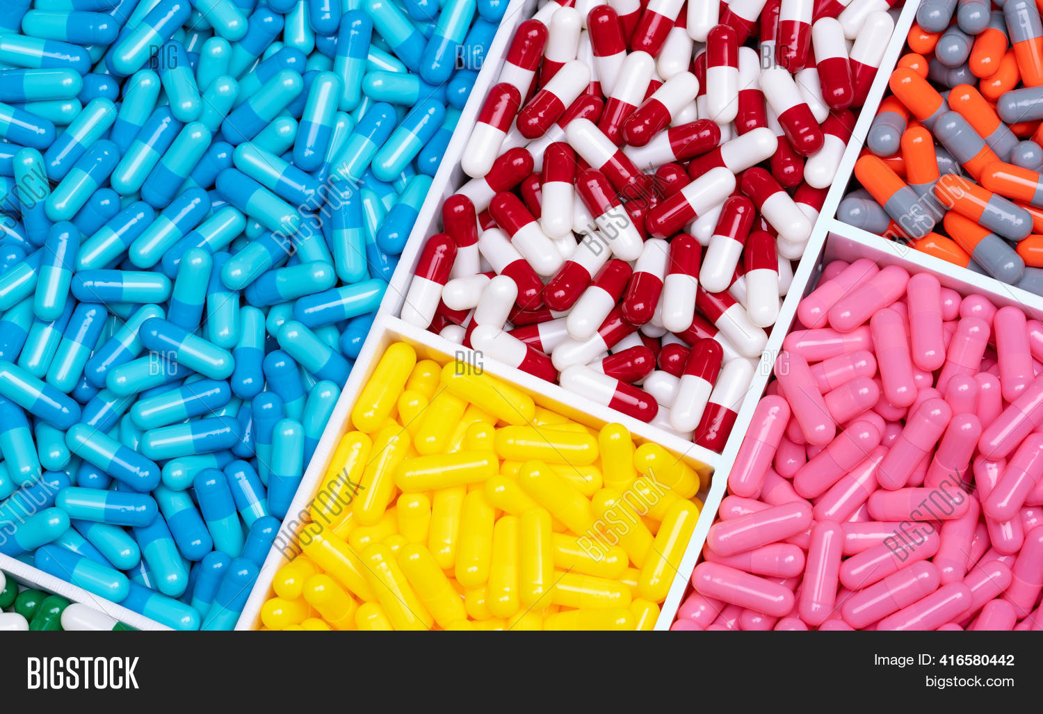 Multicolored Capsule Image & Photo (Free Trial) Bigstock