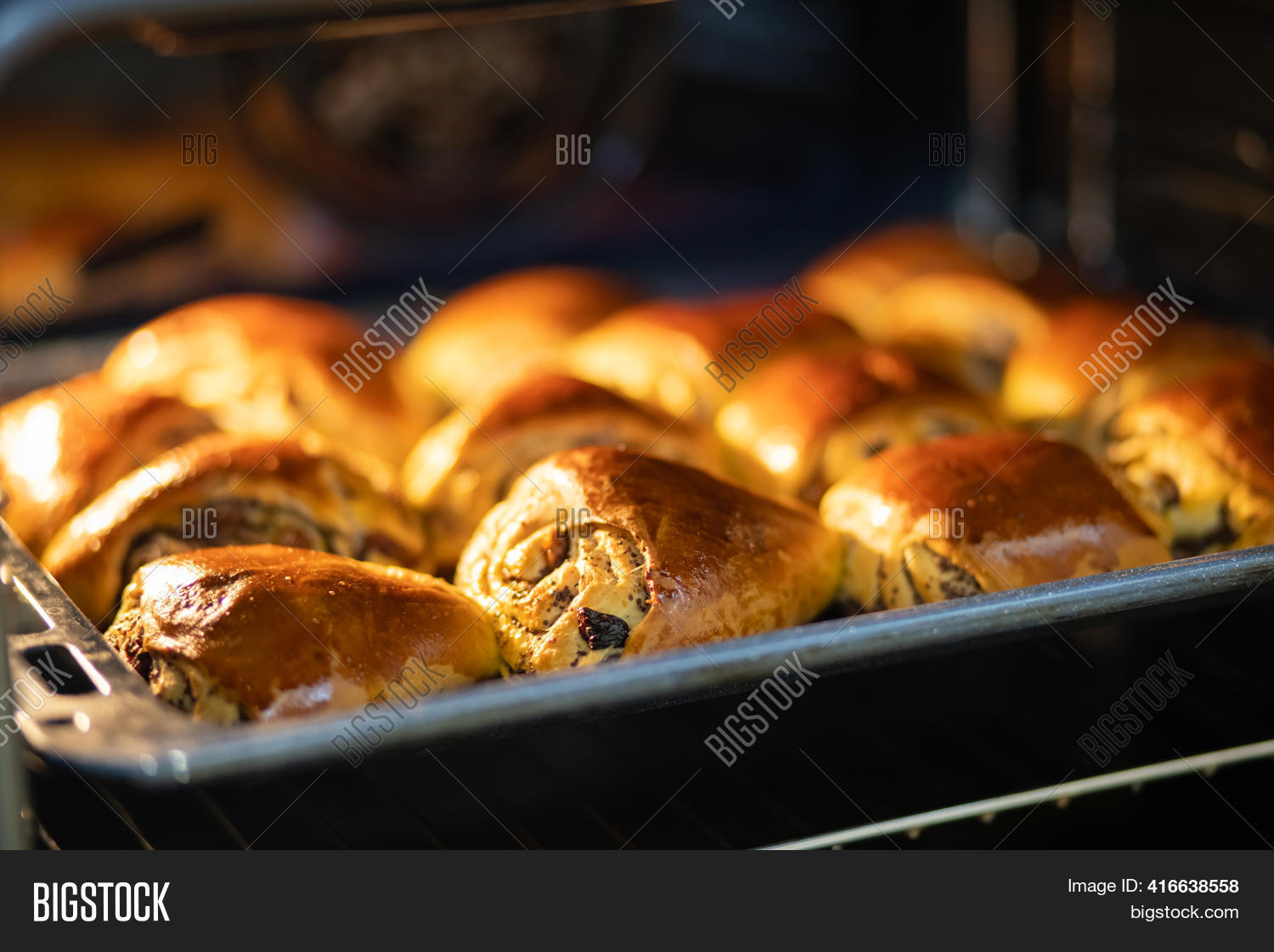 Buns Baking Oven. Image & Photo (Free Trial) Bigstock