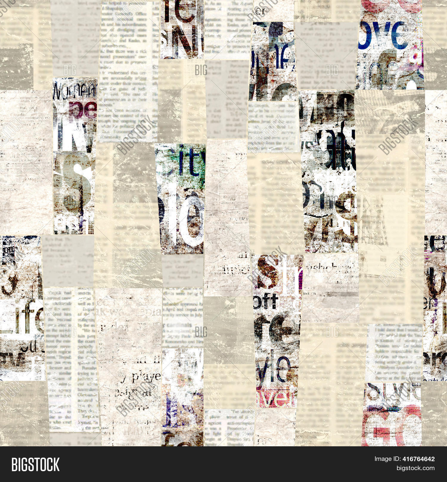 Newspaper Paper Grunge Image &amp; Photo (Free Trial) | Bigstock