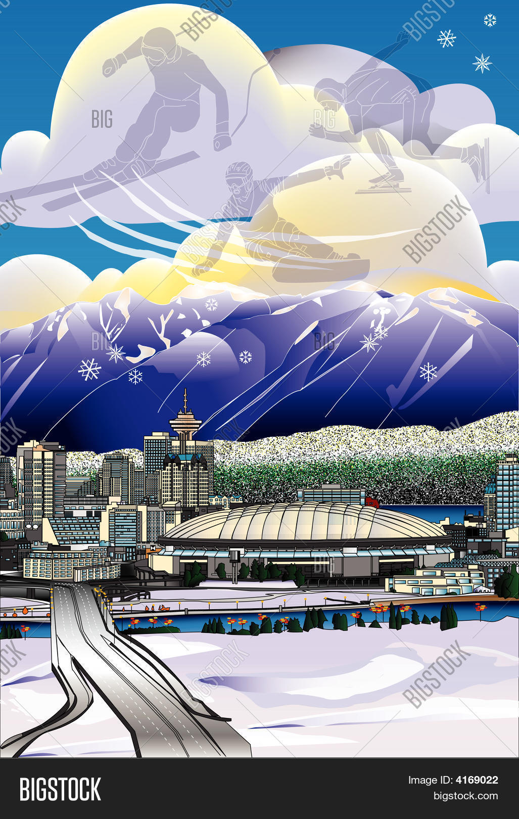 Vancouver Vector Vancouver Skyline Vector & Photo (Free Trial) | Bigstock
