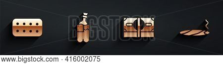 Set Pills In Blister Pack, Bong For Smoking Marijuana, Stacks Paper Money Cash And Cigar With Smoke 