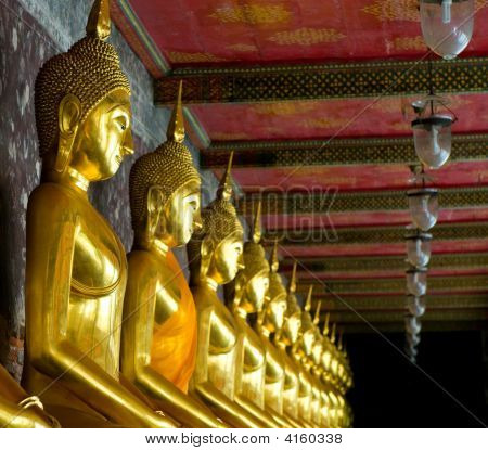 Golden Buddha nel Wat Sutat, Bangkok