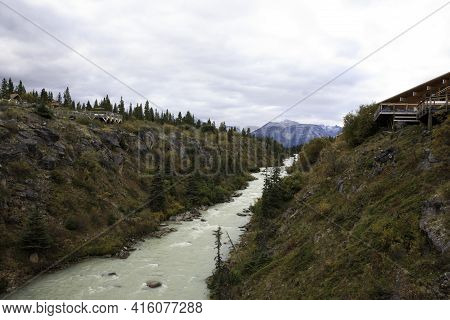 Yukon, Canada / Usa - August 10, 2019: Yukon Landscape, Yukon, Canada, Usa