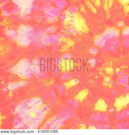 Spiral Multi Paint. Artistic Patterns. Batik Style. Psychedelic Dyed Texture. Tye Dye Circle Paintin