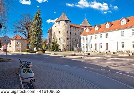 Town Of Ogulin Landmarks Street View, Landscape Of Central Croatia