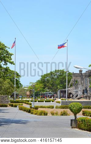 CORREGIDOR, PHILIPPINES - APRIL 3, 2016: Pacific War Memorial. Completed in 1968 to commemorate the Filipino and American Servicemen of WWII.