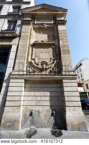 The Fontaine De Charonne, Formerly Known As Fontaine Trogneux, Is A Historic Fountain In Paris, Fran