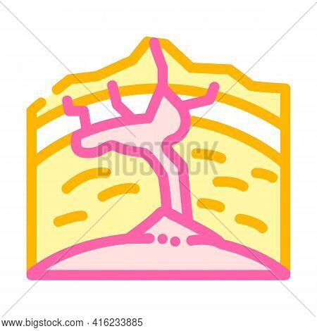 Volcano Formation Process Color Icon Vector. Volcano Formation Process Sign. Isolated Symbol Illustr