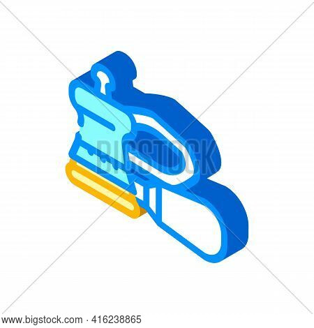 Orbital Sander Tool Isometric Icon Vector. Orbital Sander Tool Sign. Isolated Symbol Illustration