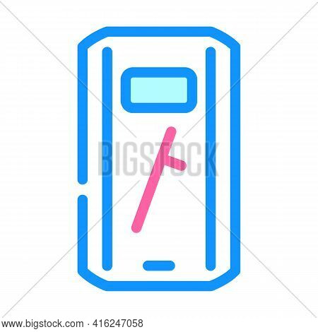 Shield And Baton Protest Meeting Color Icon Vector. Shield And Baton Protest Meeting Sign. Isolated 