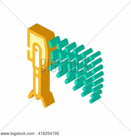 Long-range Acoustic Device Protest Meeting Isometric Icon Vector. Long-range Acoustic Device Protest