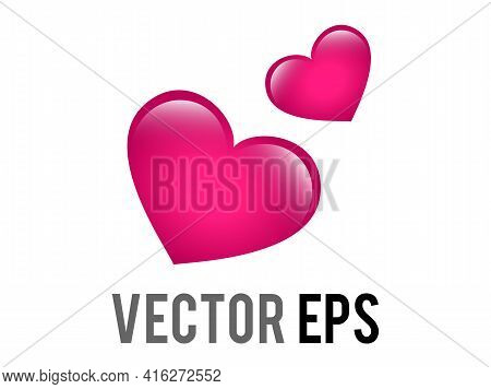 The Isolated Vector Two Revolving Hearts Switching Places Icon With Circular Line