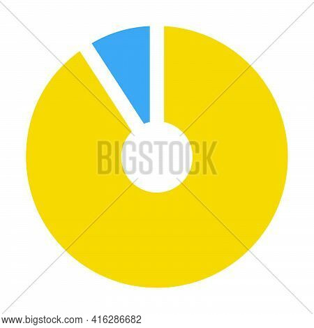 Pie Chart Icon Vector Graph Diagram Symbol For Big Data Analytics Reports And Statistics Information