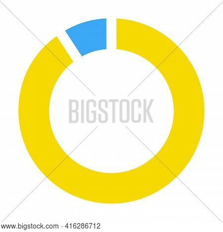 Pie Chart Icon Vector Graph Diagram Symbol For Big Data Analytics Reports And Statistics Information
