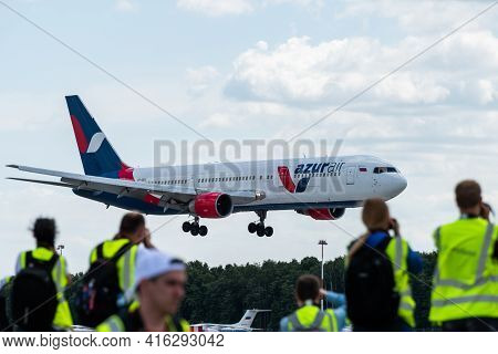 July 2, 2019, Moscow, Russia. Airplane Boeing 767-300 Azur Air Airline At Vnukovo Airport In Moscow.