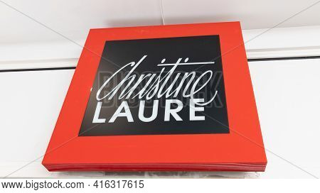 Bordeaux , Aquitaine France - 04 07 2021 : Christine Laure Logo Text And Brand Store Sign Of Shop Wo