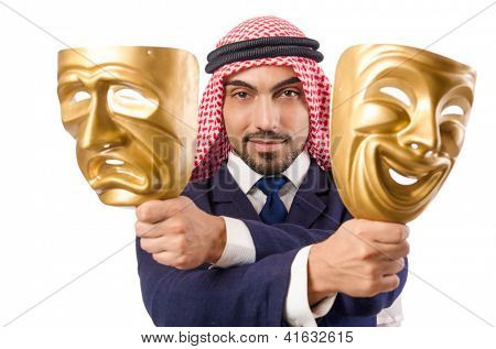 Arabiske mand hykleri koncept
