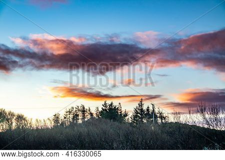 Stunning Clouds Above Peatbog In County Donegal - Ireland