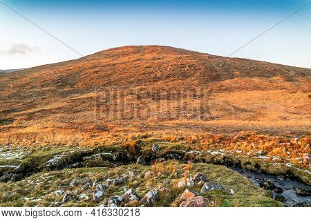 Winter Sunset At The Glenveagh National Park In County Donegal - Ireland