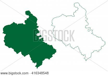 Solan District (himachal Pradesh State, Republic Of India) Map Vector Illustration, Scribble Sketch 