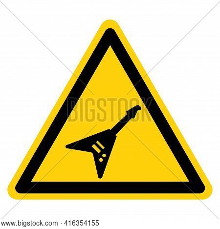 Electric Quitar Symbol Sign,vector Illustration, Isolate On White Background Label. Eps10