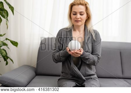 A Fortune Teller Gazes Into Her Ball