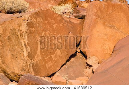 Twyfelfontein, Namibya, tarih öncesi kaya gravür