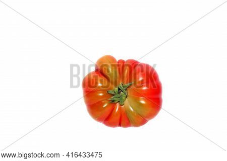 Fresh Ripe Red Tomatoes Timento  Isolated On White Background.