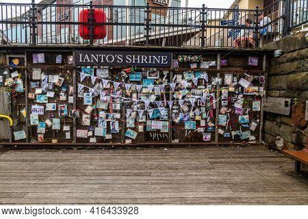 Editorial, Iantos Shrine, Shrine To Ianto Jones From Tv Programme Torchwood
