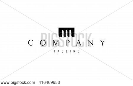 Vector Logo On Which An Abstract Image Of A Wallet With A Silhouette Of The Fingers In The Form Of A