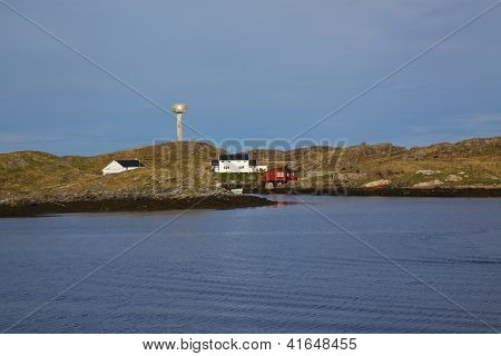 Kystlinje med Lighthouse