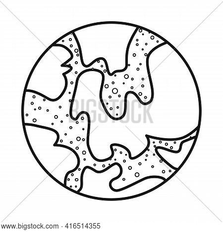 Vector Design Of Planet And World Sign. Graphic Of Planet And Eco Vector Icon For Stock.