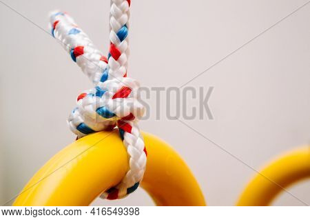 Knot On The Ring For Gymnastics Rope