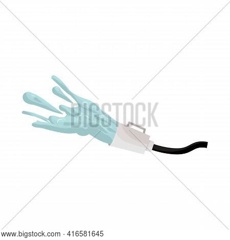 Vector Illustration Of Hose And Fire Icon. Set Of Hose And Water Vector Icon For Stock.