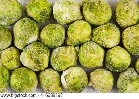 Brussels Sprouts Quick-frozen Green, Useful Products Vitamins