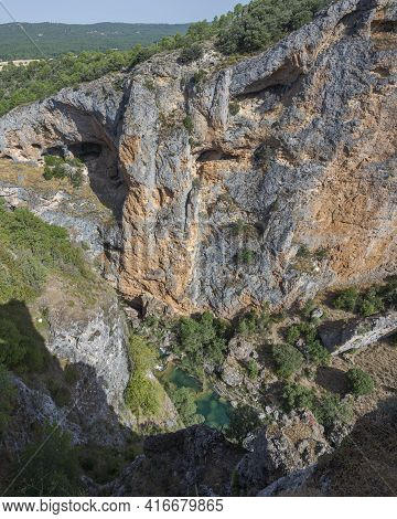 Views Of The River Jucar From The Viewpoint Of Ventano Del Diablo, In Serrania Of Cuenca Natural Par