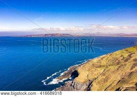Aerial View Of Dunmore Head By Portnoo In County Donegal, Ireland.