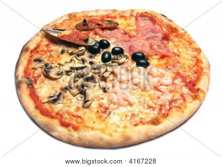 Pizza Isolated On White