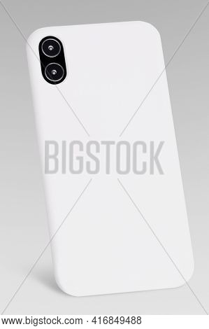 White mobile phone case mockup product showcase