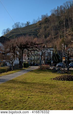 Natural Scenery From A Park In Weesen In Switzerland 21.2.2021