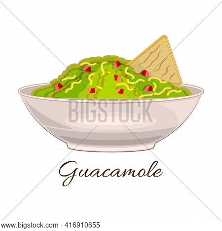 Guacamole Vector Icon.cartoon Vector Icon Isolated On White Background Guacamole.