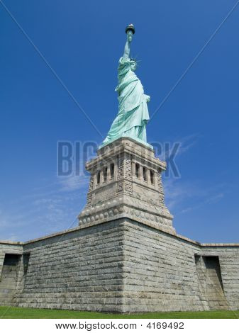 New York Statue Of Liberty Standing Alone