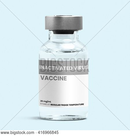 Inactivated virus vaccine injection glass bottle