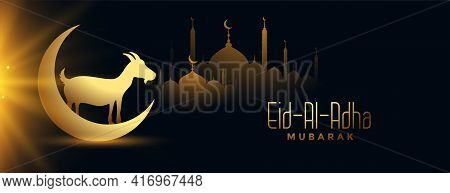 Religious Eia Al Adha Mubarak Celebration Banner