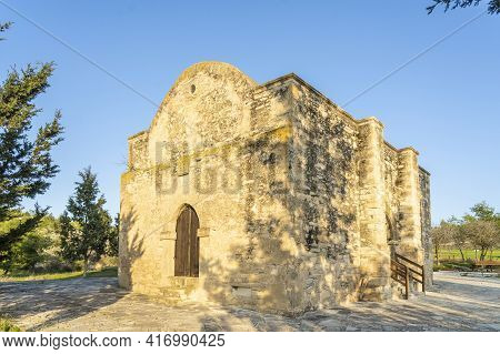 December 2020. Athienou, Larnaca Cyprus. The Church Of Arhangelou In Athienou, Larnaca Disrict, Cypr