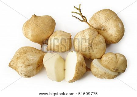 Jicamas On White