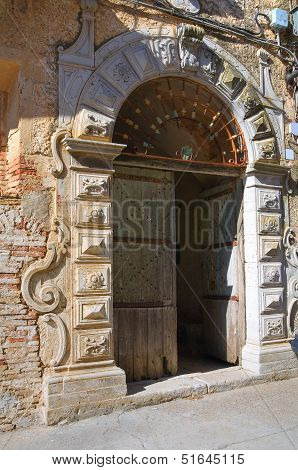 De Franchi Palace. Pisticci. Basilicata. Southern Italy.