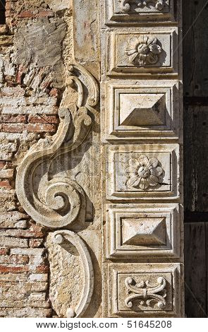 De Franchi Palace. Pisticci. Basilicata. Southern Italy.